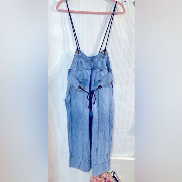 Anthropologie Pilcro and the Letterpress Blue Denim Garment Sz S - Picture 6 of 9